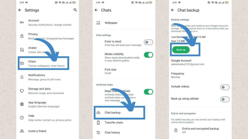 Backup Your WhatsApp Chats