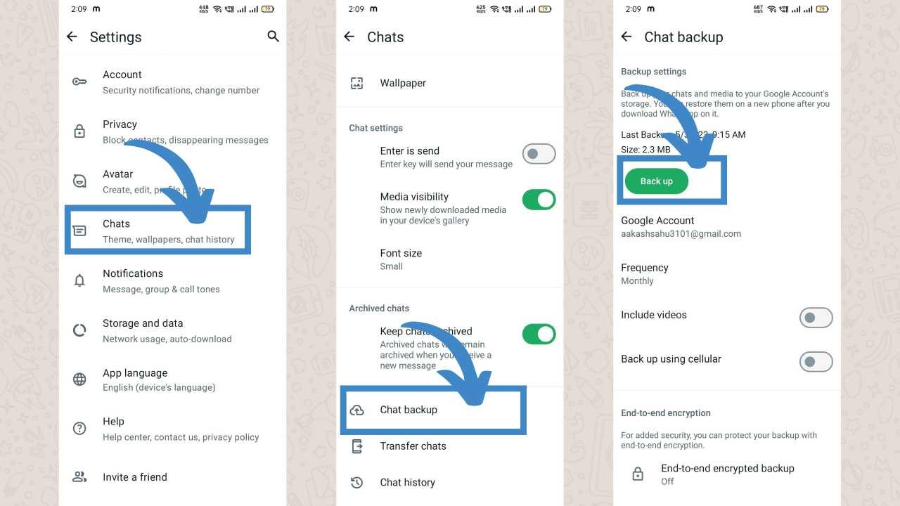 Backup Your WhatsApp Chats