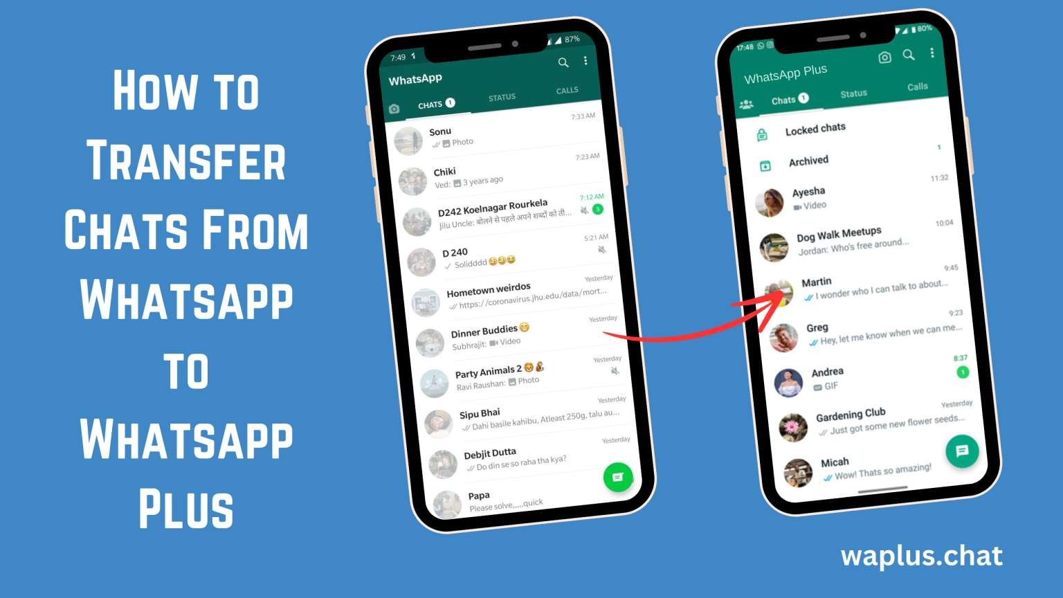 How to Transfer Chats From Whatsapp to Whatsapp Plus